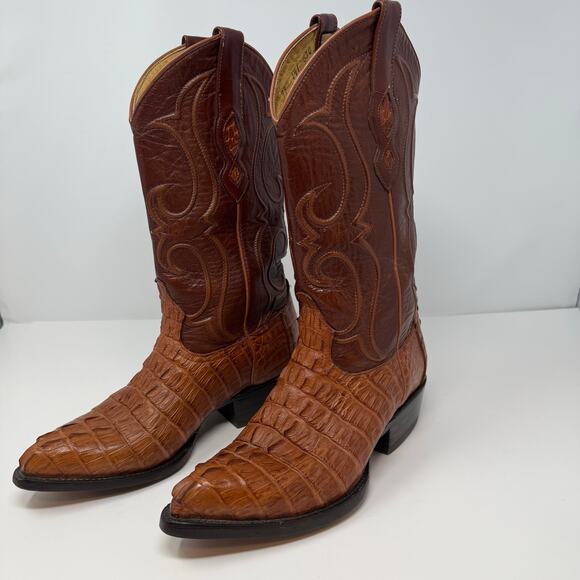 Los Altos Other - Los Altos Western Boots Men's 7EE Caymen Leather Cowboy Boots Western